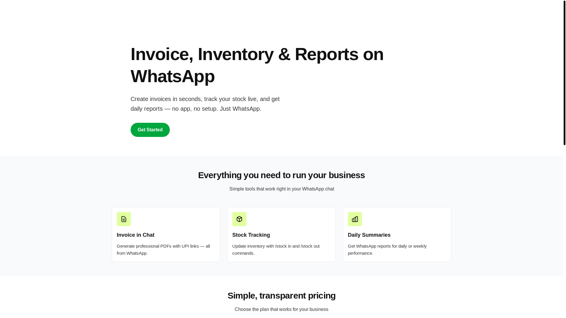 website screenshot of https://hisabguru.xyz/