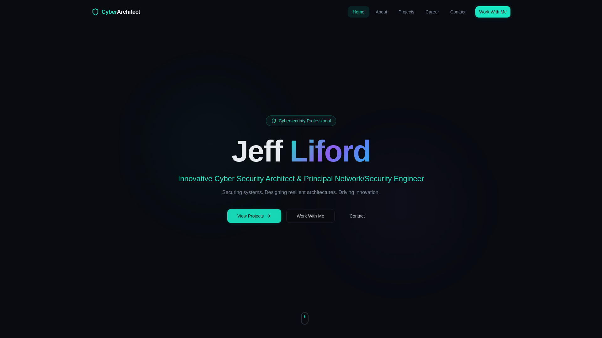 website screenshot of https://jeffliford.com