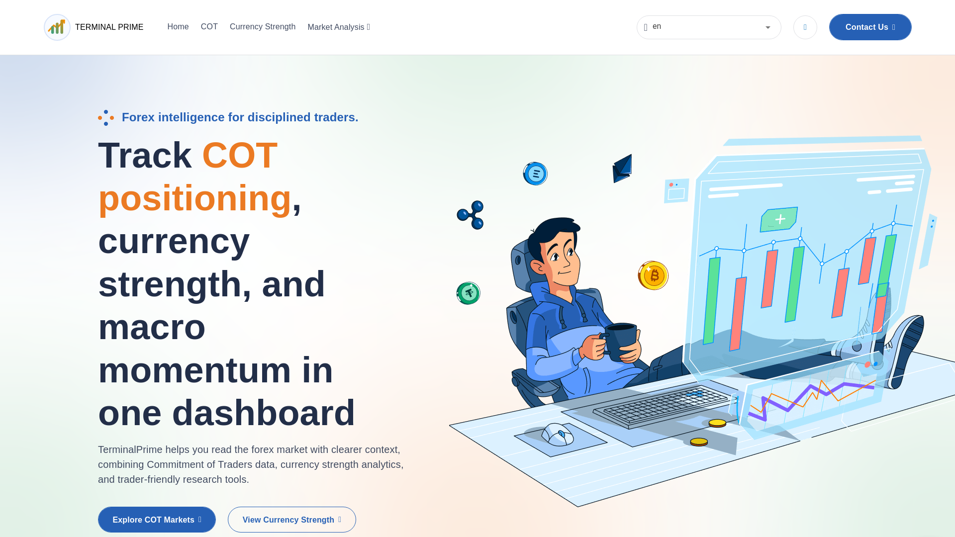 website screenshot of https://terminalprime.com