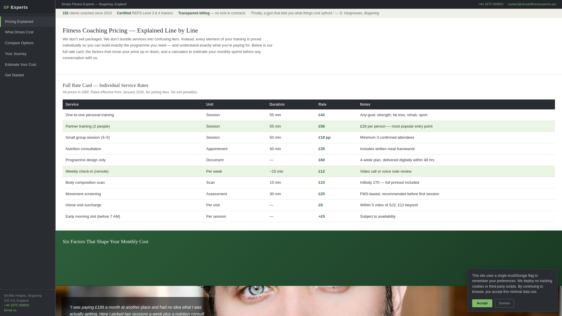 website screenshot of https://simplyfitnessexperts.xyz/