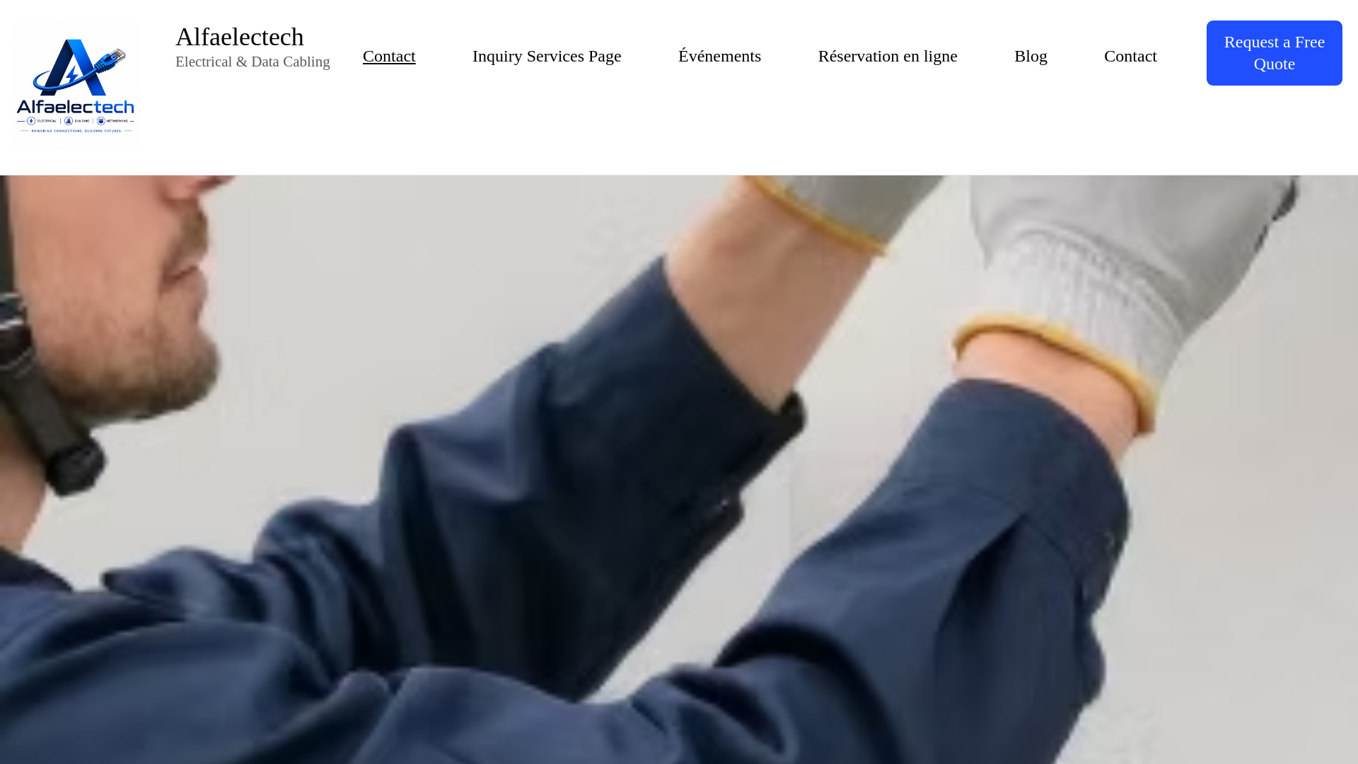 website screenshot of https://alfaelectech.com/