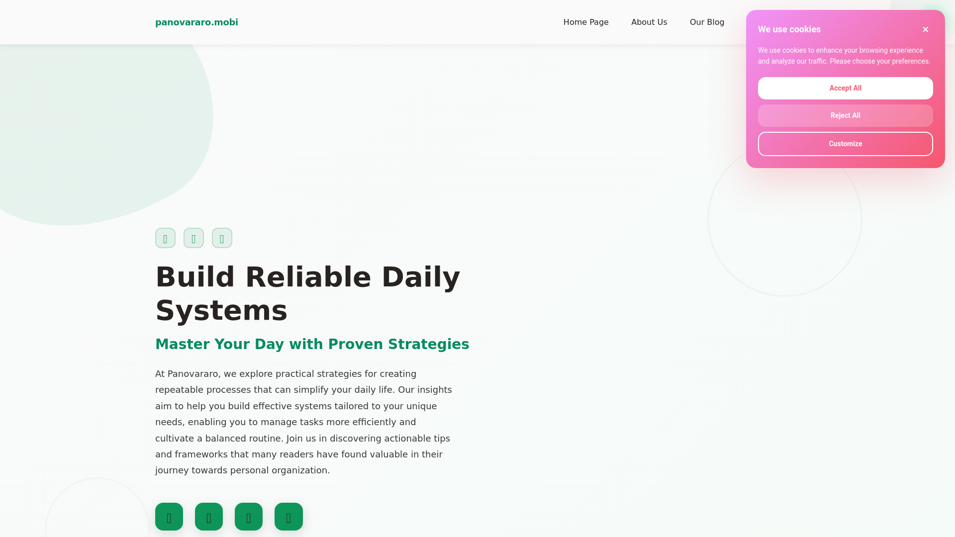 website screenshot of https://panovararo.mobi/