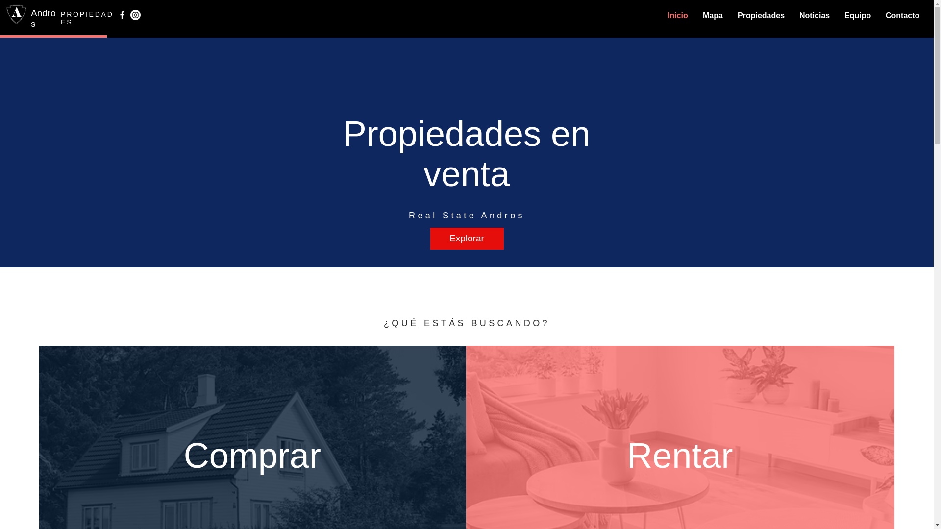 website screenshot of https://androsrealstate.com/