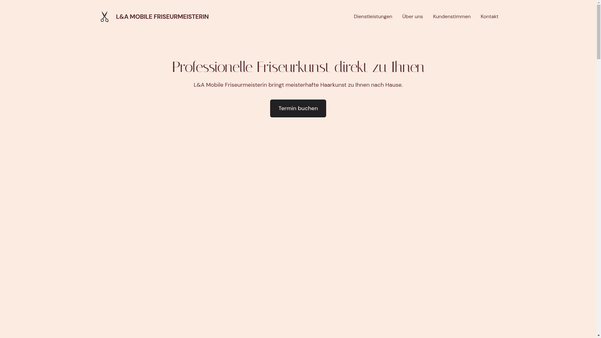 website screenshot of https://lamobilefriseurmeisterin.com/