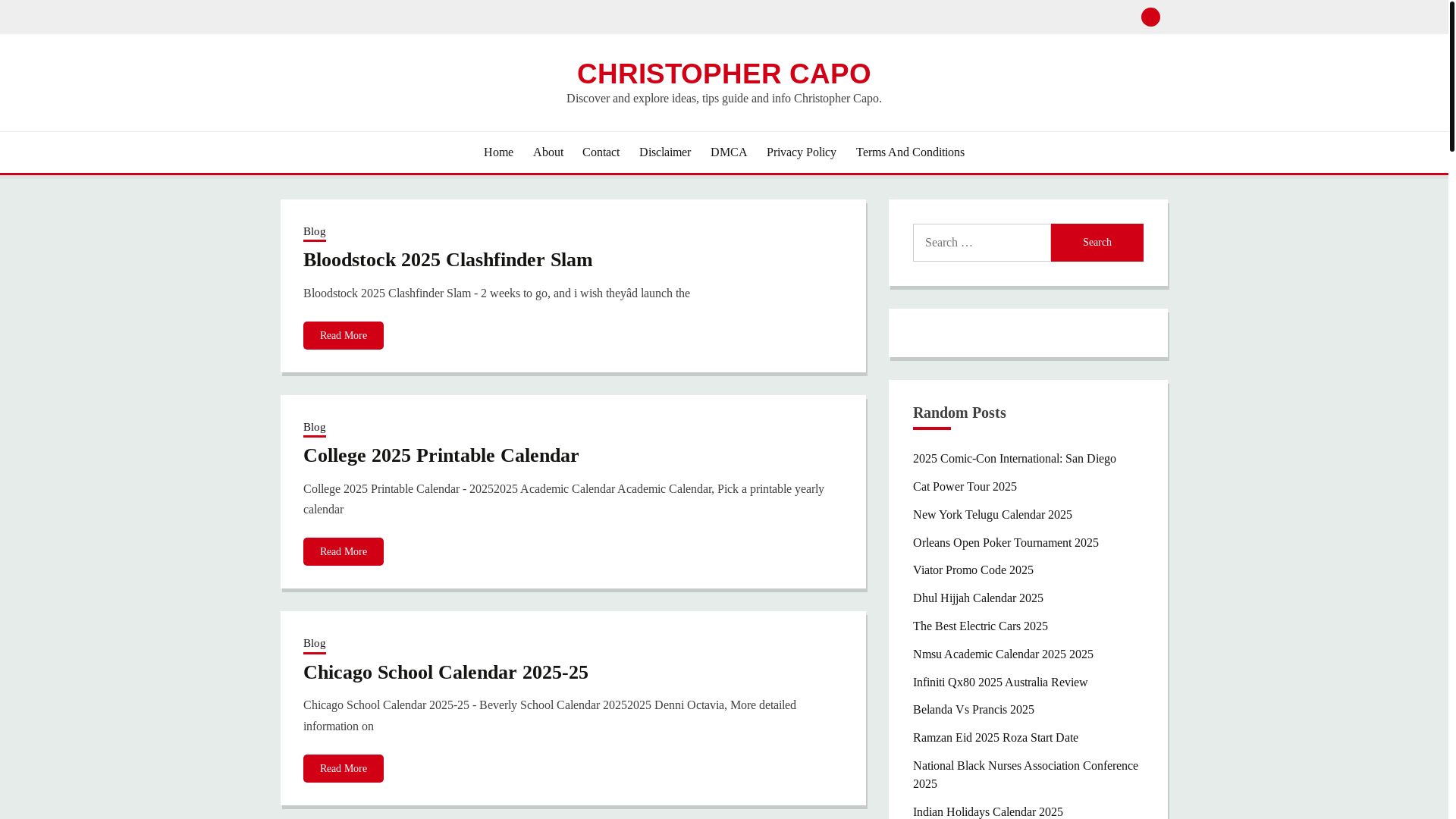 website screenshot of https://christophercapo.pages.dev/