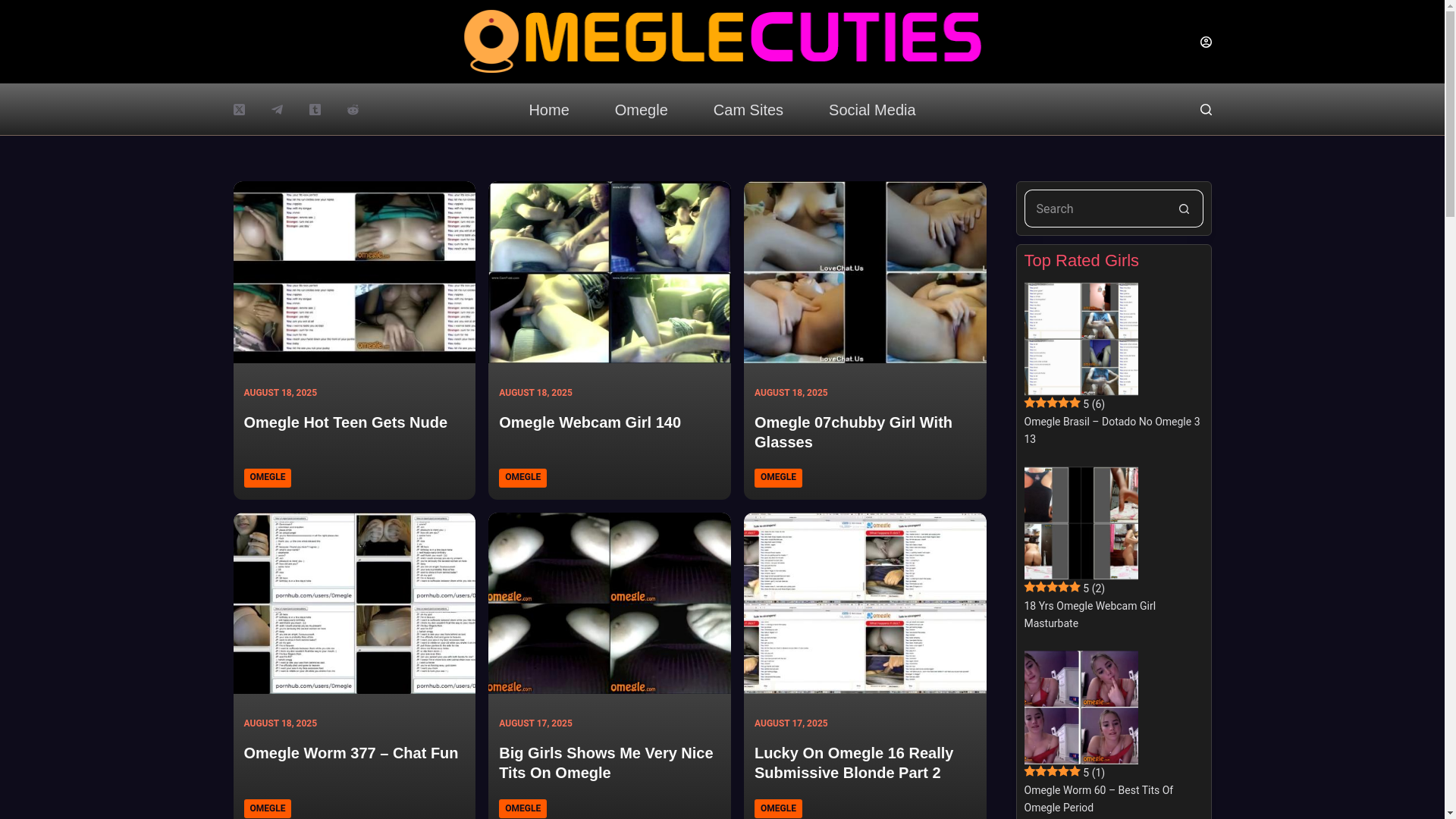 website screenshot of https://omeglecuties.com/