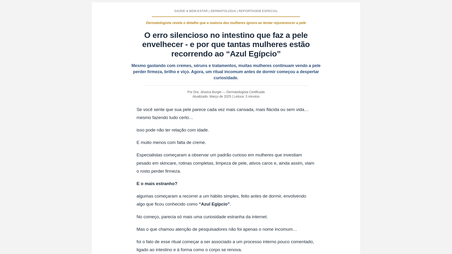 website screenshot of https://protocoloazulegipcio.com.br/