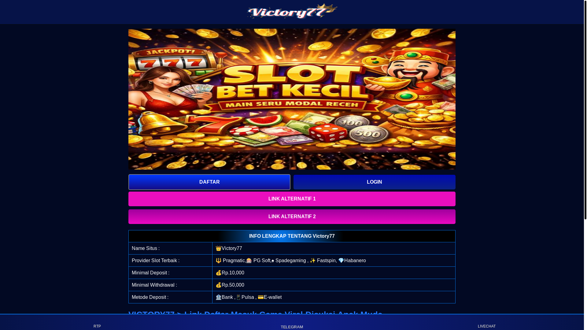 website screenshot of https://amp-victory77-5qq.pages.dev/