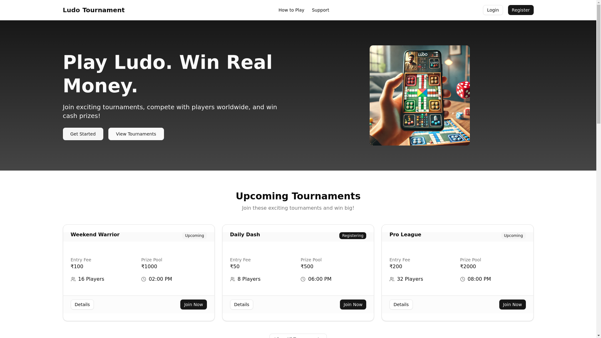 website screenshot of https://game-tournament-axx.pages.dev/