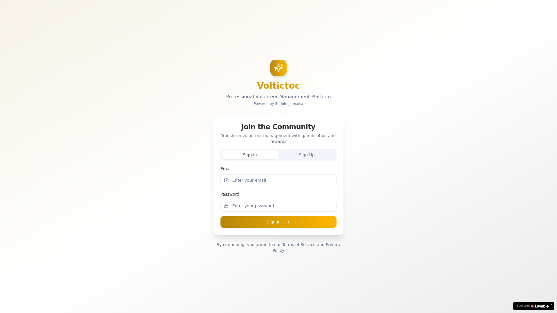 website screenshot of https://voltictoc.app/