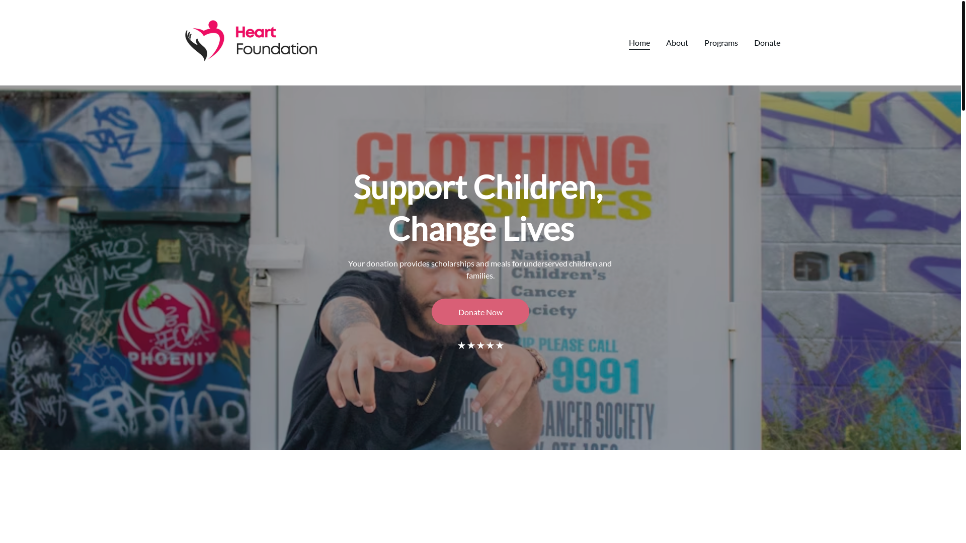 website screenshot of https://hearthfoundation.shop/