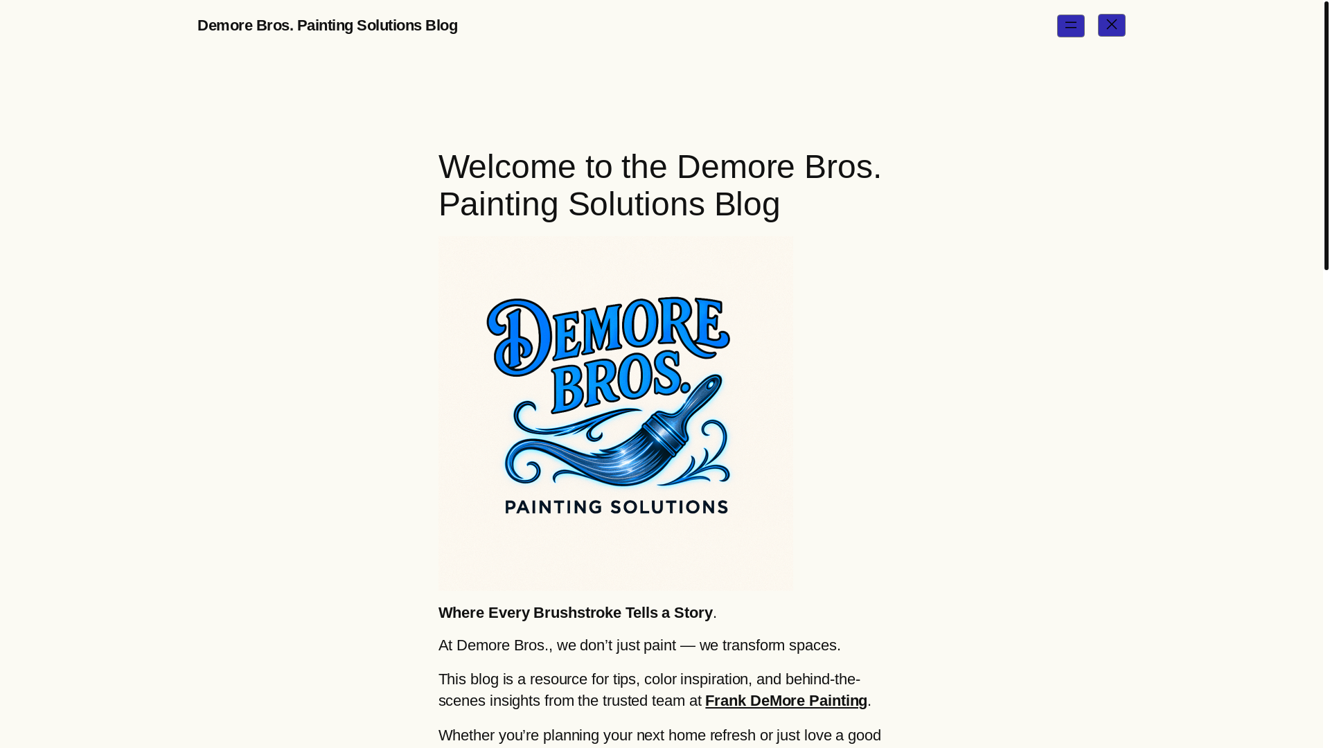 website screenshot of https://demorebrospainting.com/