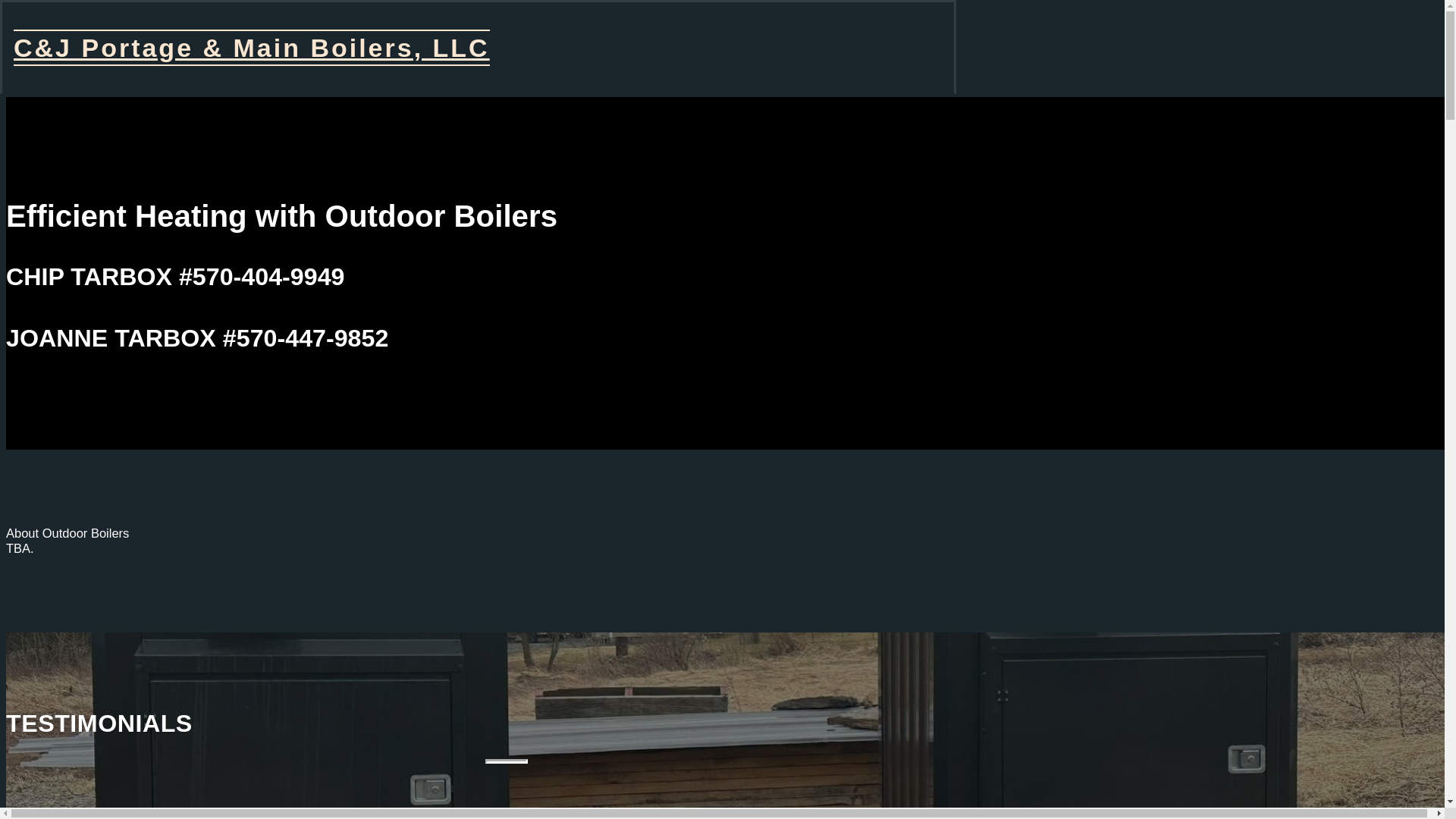 website screenshot of https://cjportage-mainboilers.com/