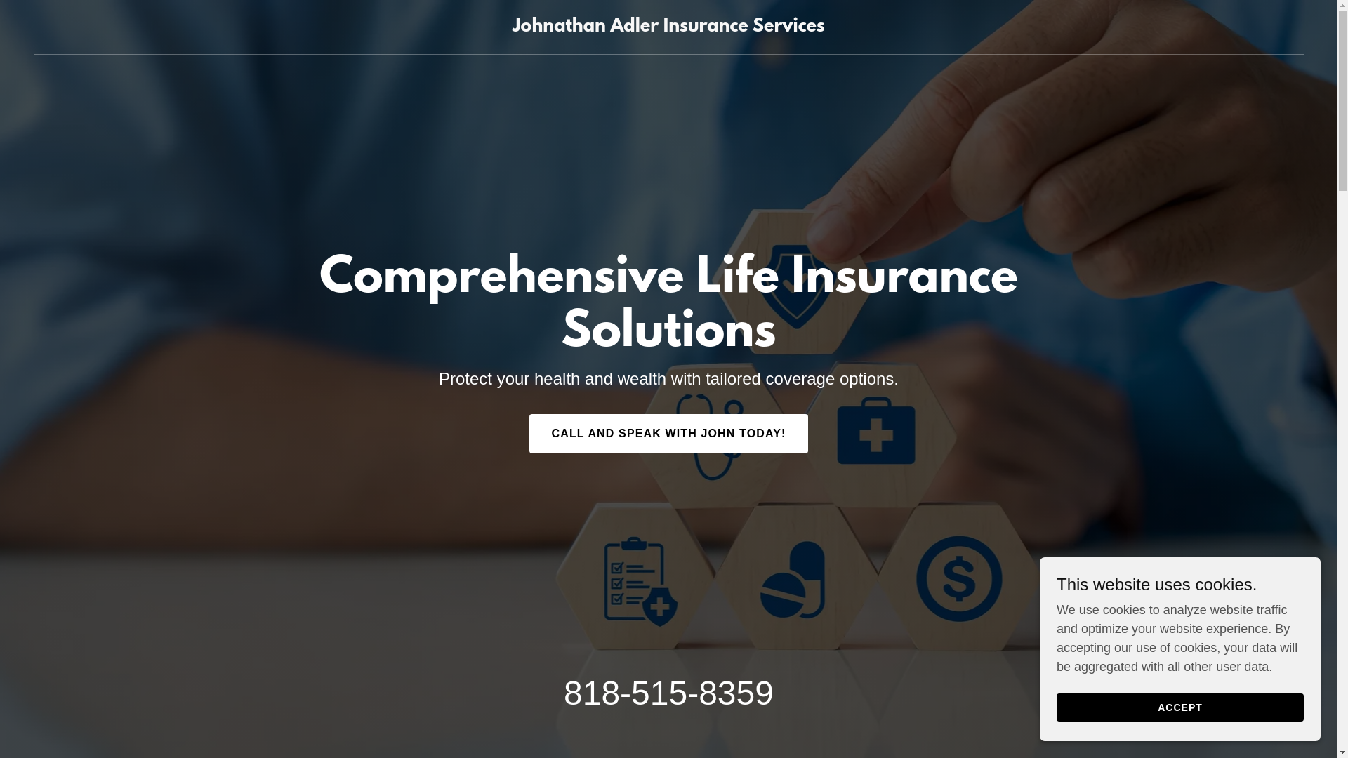website screenshot of https://johnadlerinsurance.com/