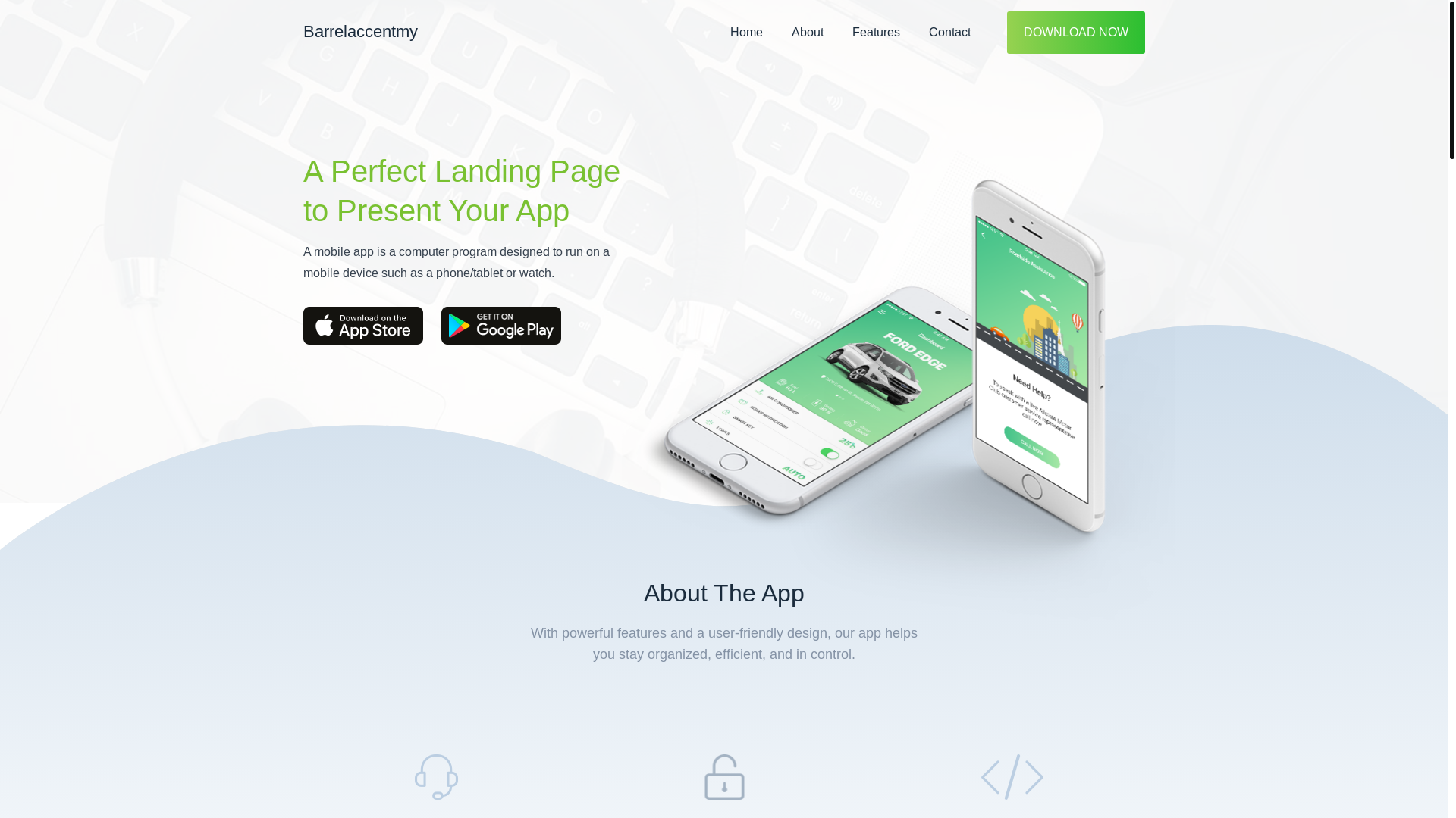 website screenshot of https://barrelaccent.my.id/