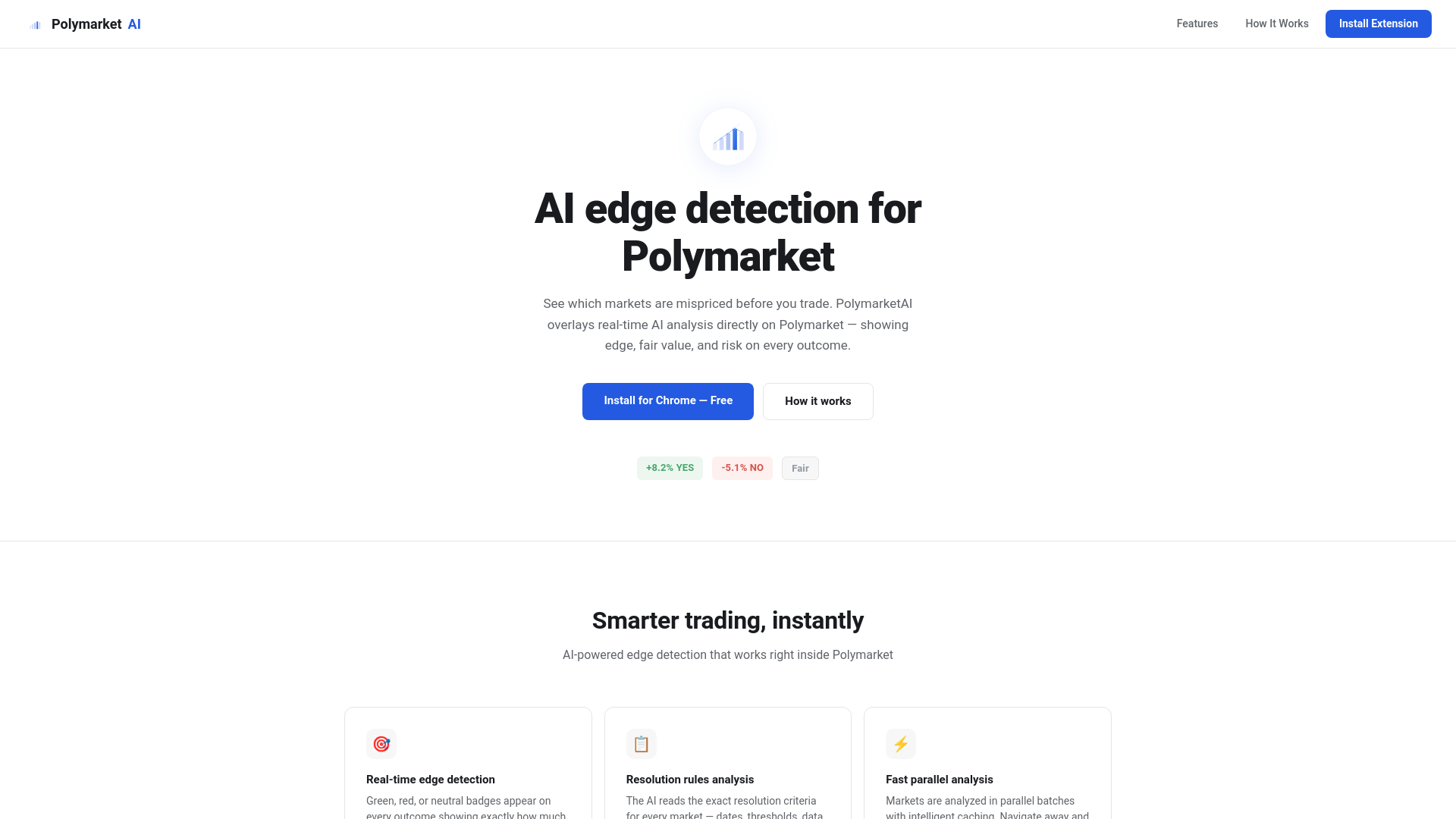 website screenshot of https://polymarketai.pages.dev/