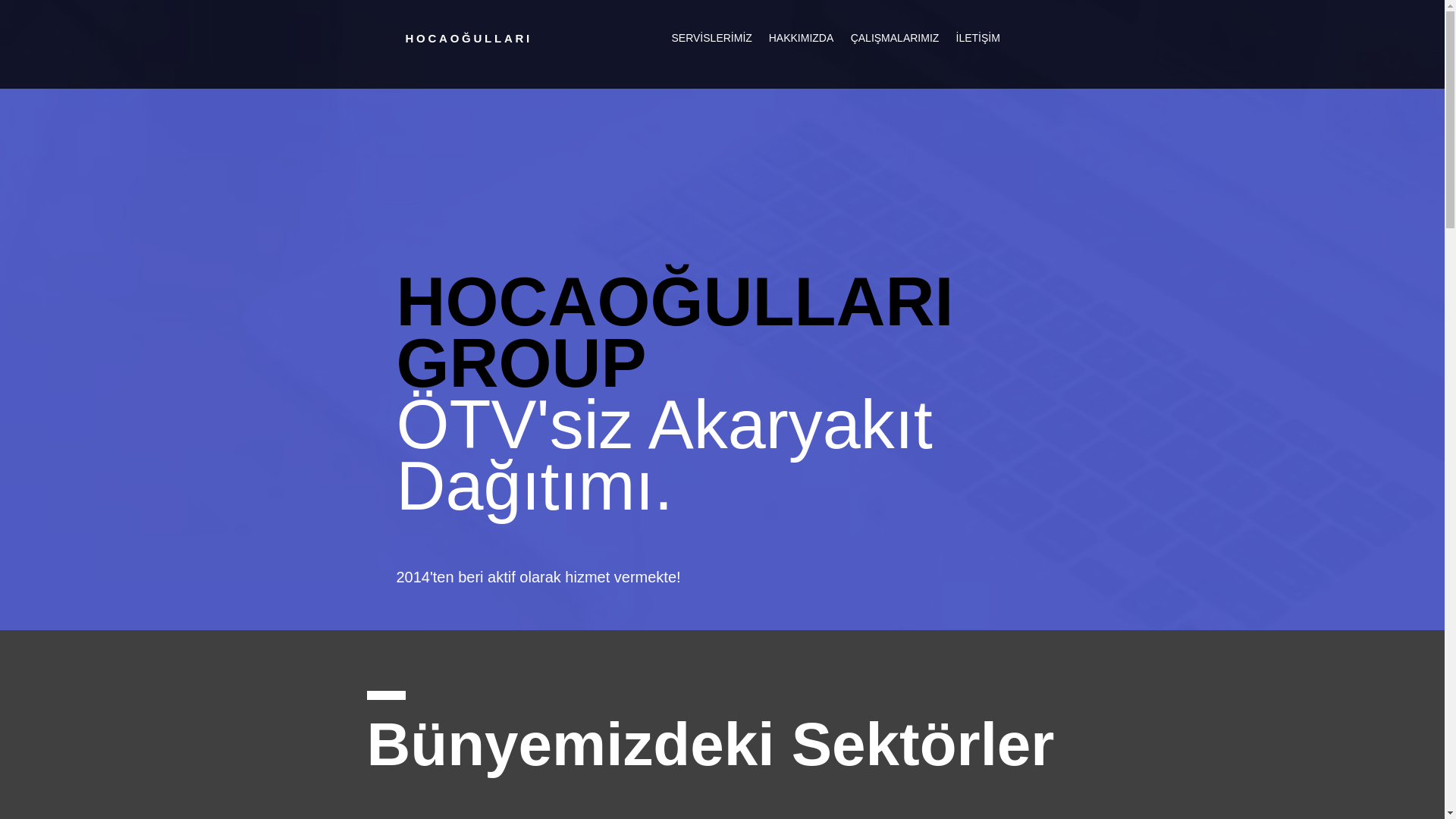 website screenshot of https://hocaogullari.net/