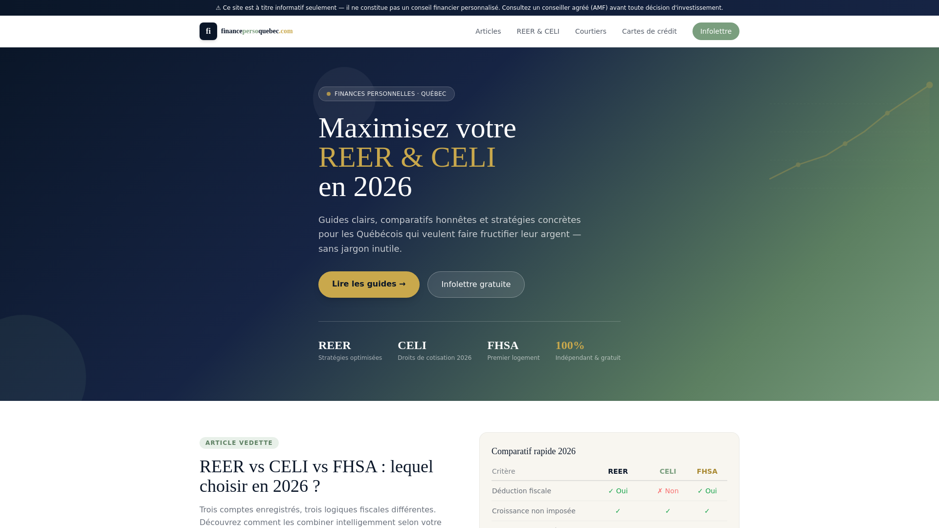 website screenshot of https://financepersoquebec.com/