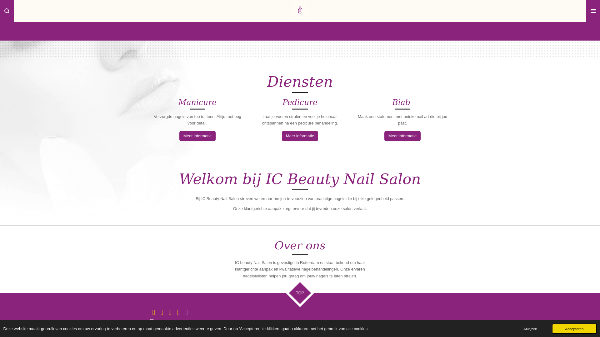 website screenshot of https://ic-beautynailsalon.nl/