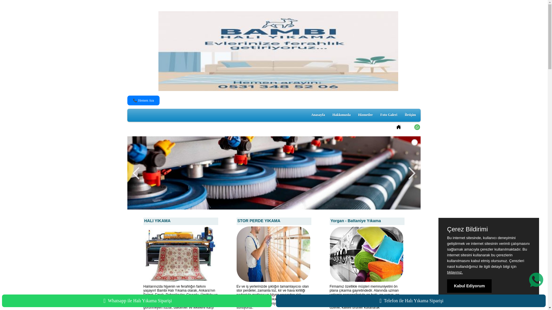 website screenshot of https://cankayadahaliyikama.com.tr/