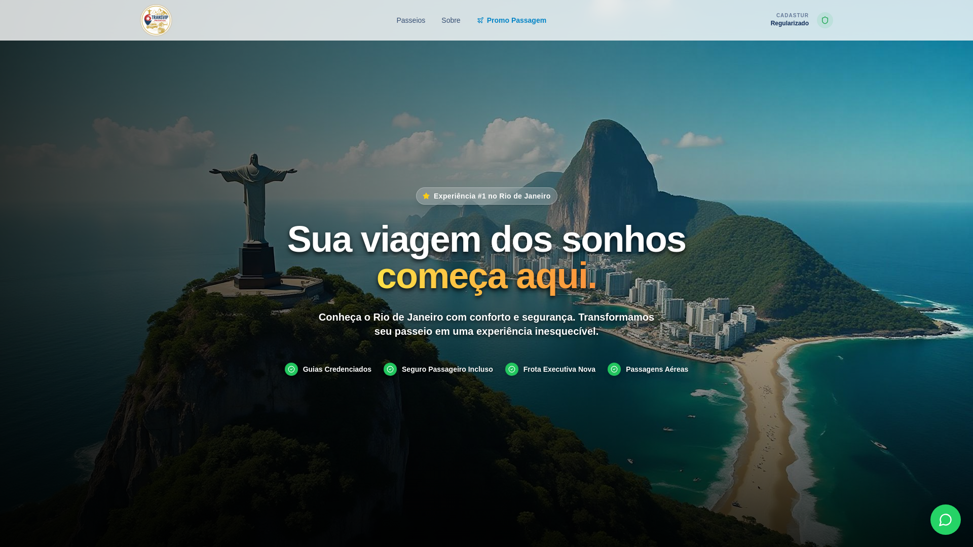website screenshot of https://transvippasseios-lp.pages.dev/