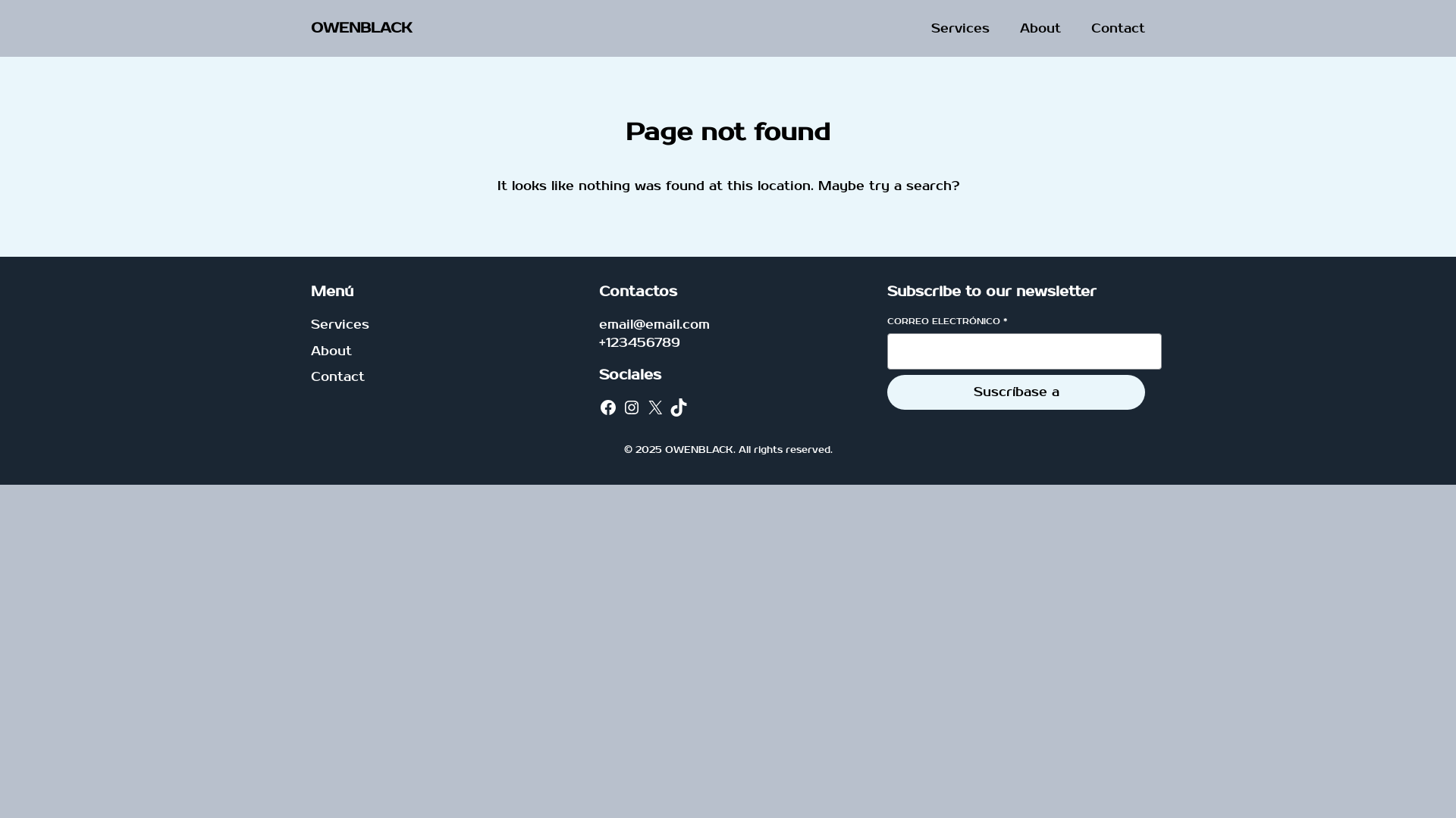 website screenshot of https://owenblack.mx/