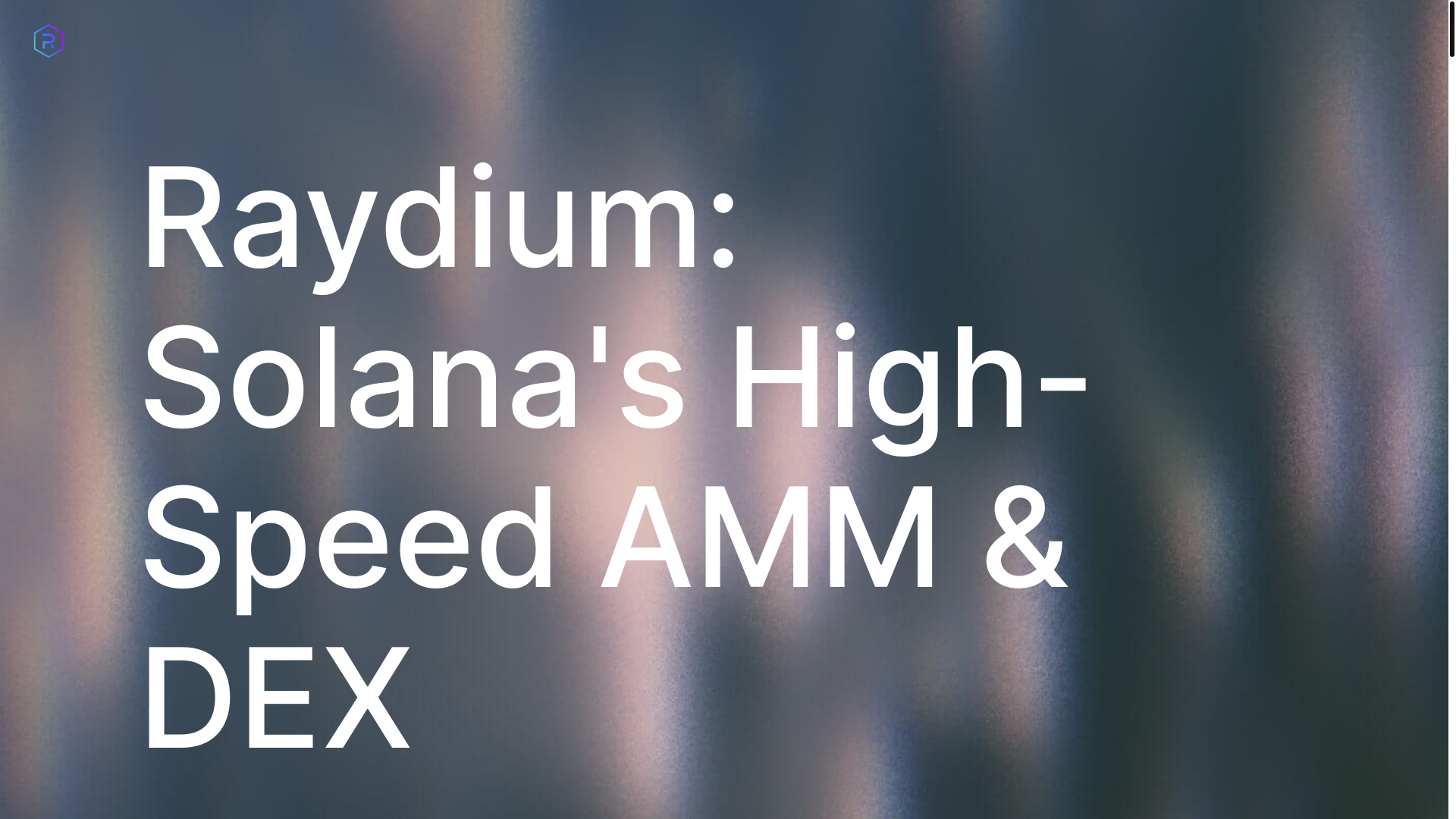 website screenshot of https://raydiumdex.cc/