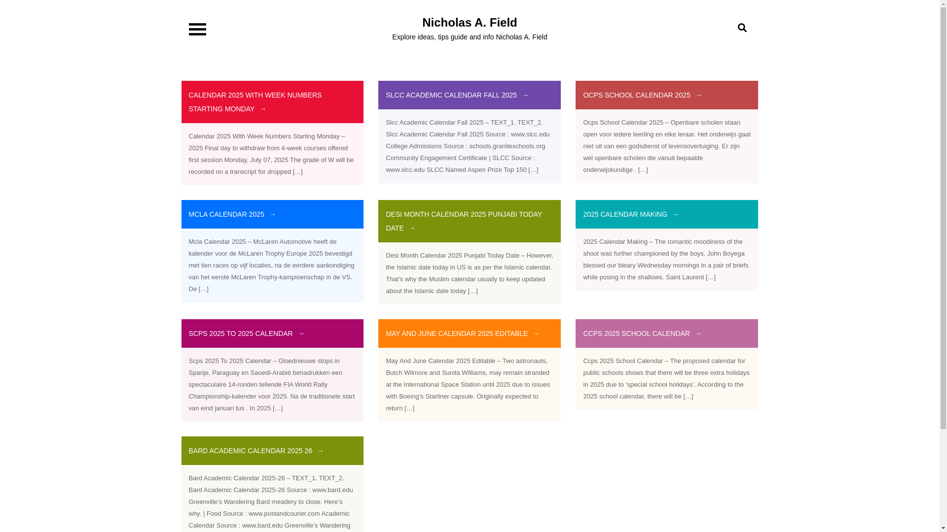 website screenshot of https://nicholasafield.pages.dev/