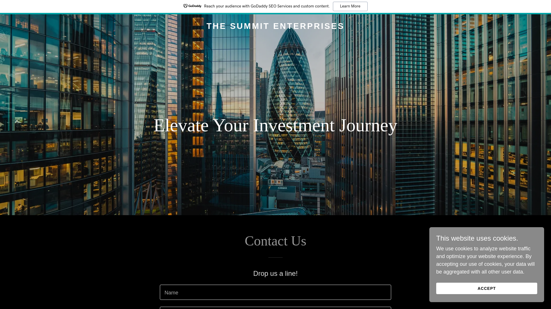 website screenshot of https://thesummitenterprises.com/