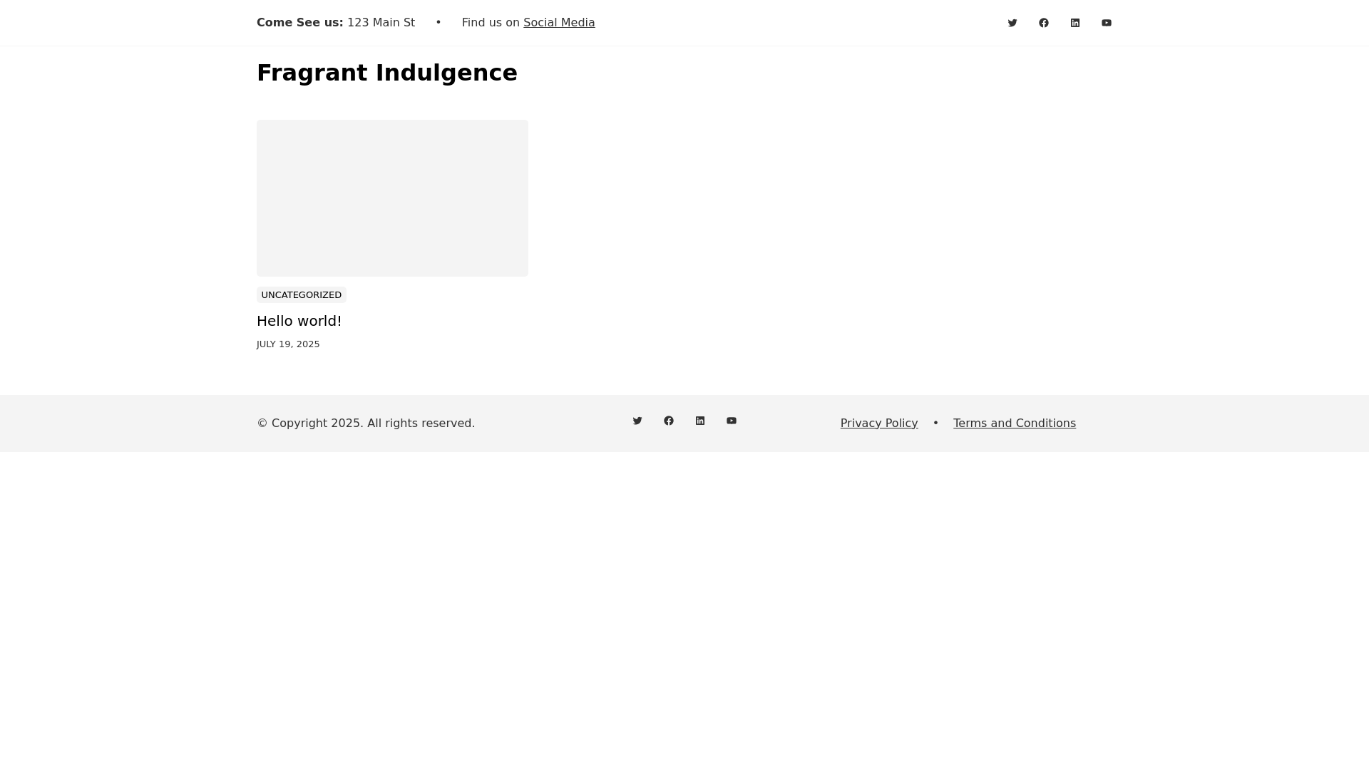 website screenshot of https://fragrantindulgence.com/