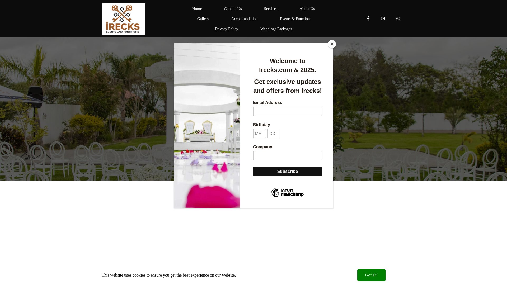 website screenshot of https://www.irecks.com