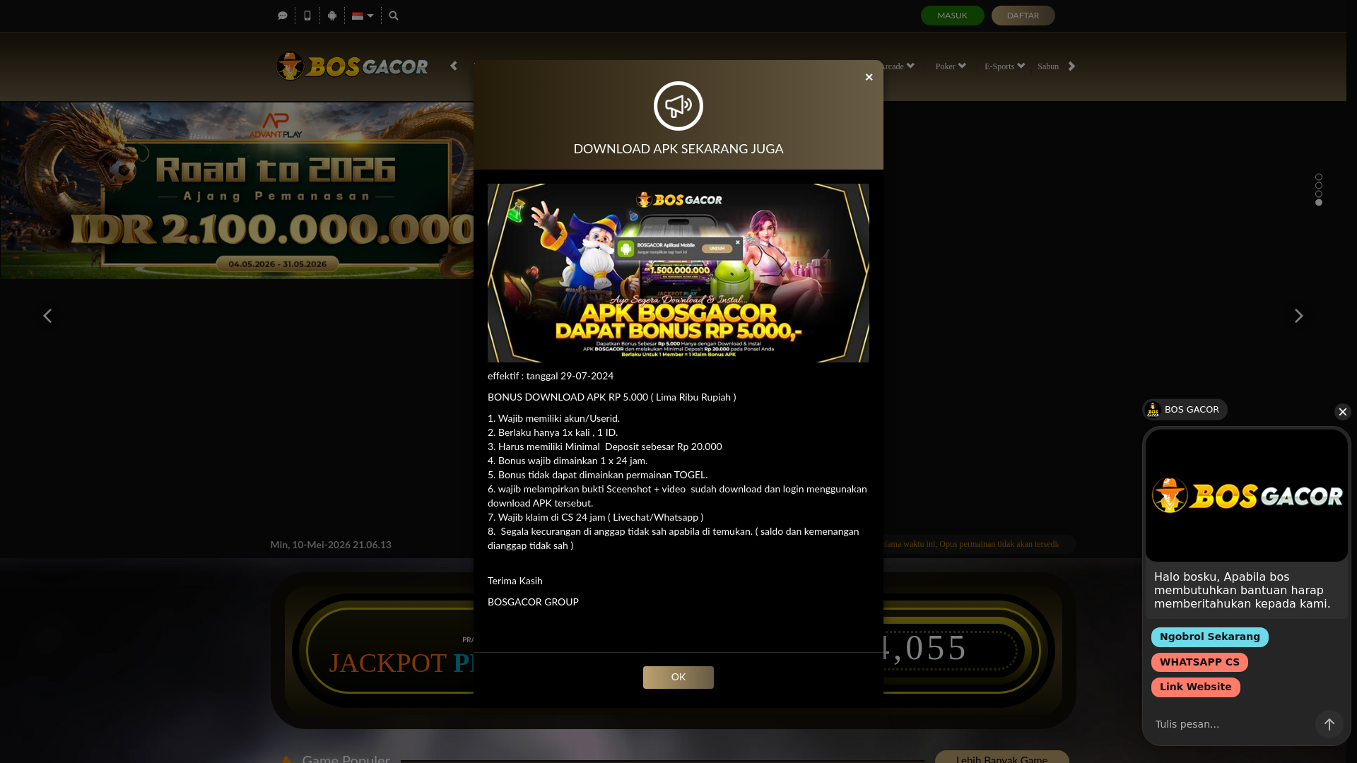 website screenshot of https://bosgacorbolu.site/