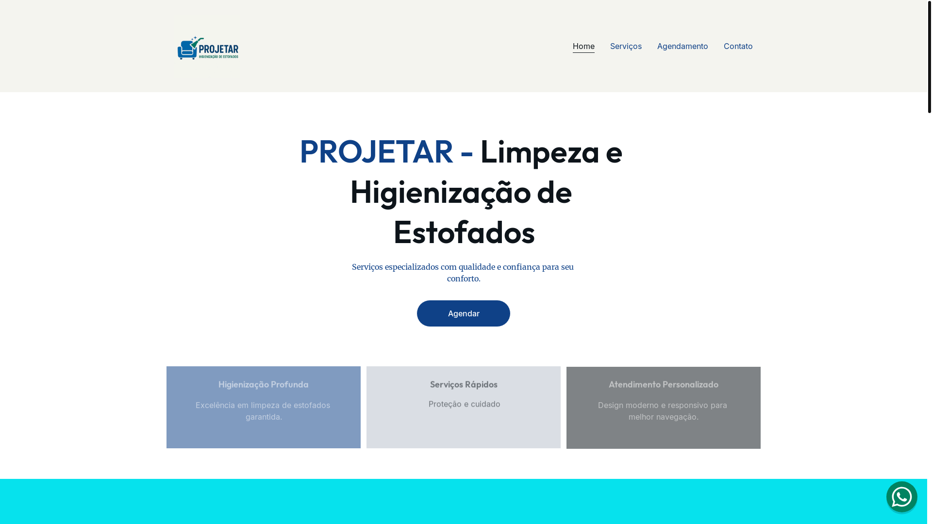 website screenshot of https://higienizacaoprojetar.shop/