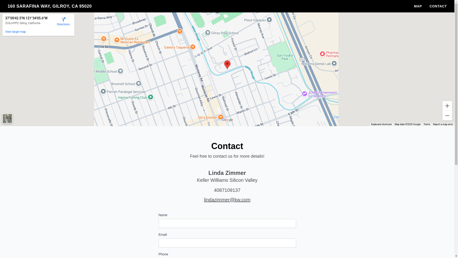 website screenshot of https://160sarafinaway.com/