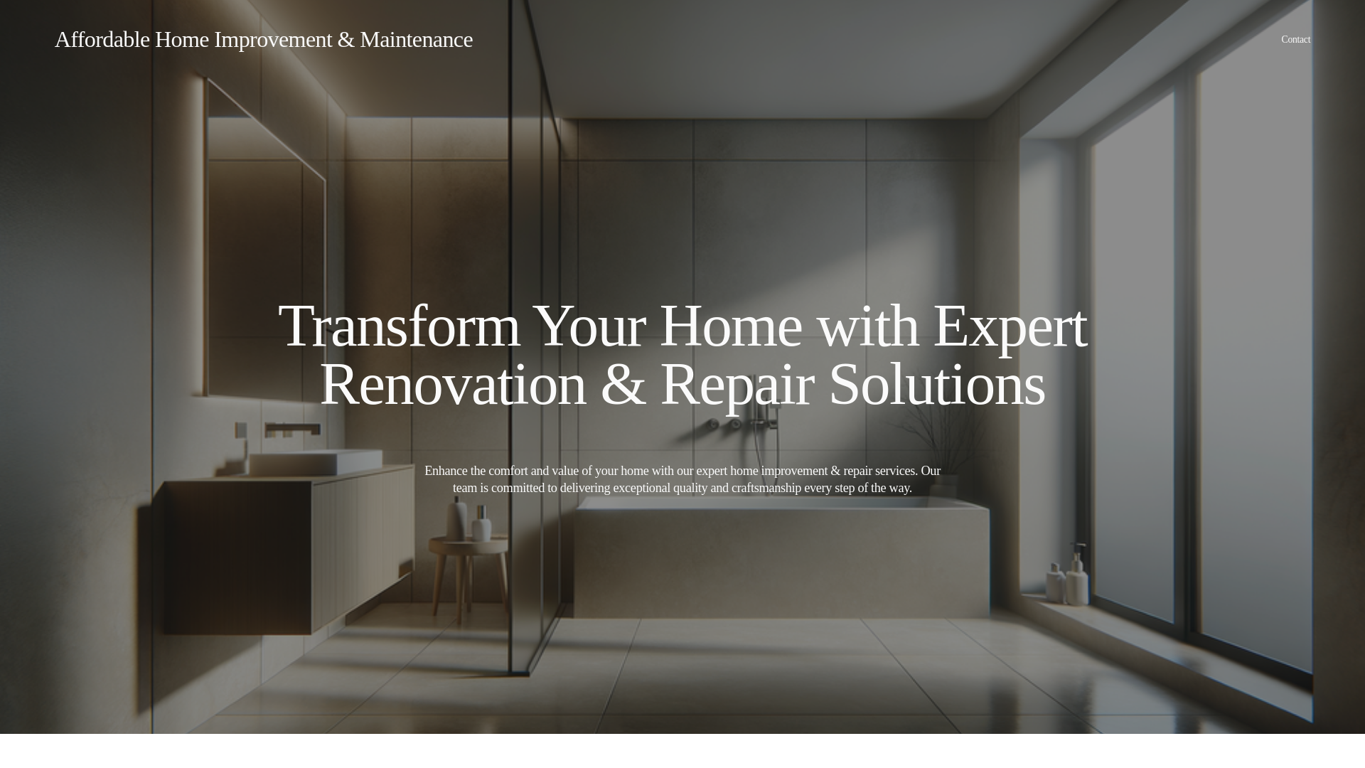 website screenshot of https://affordablehandyman.store/