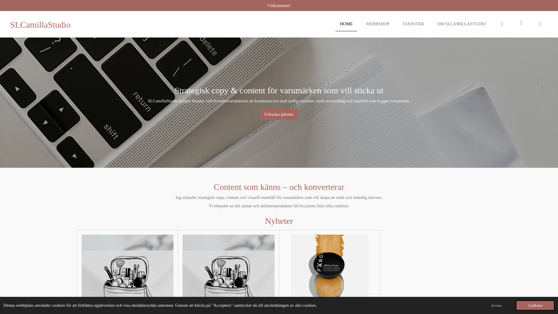 website screenshot of https://slcamillastudio.com