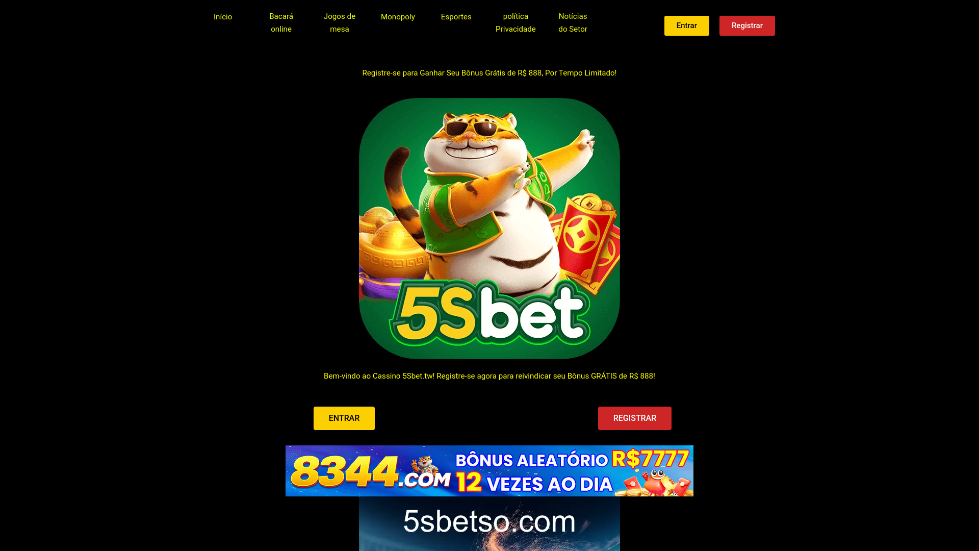 website screenshot of https://5sbetso.com/