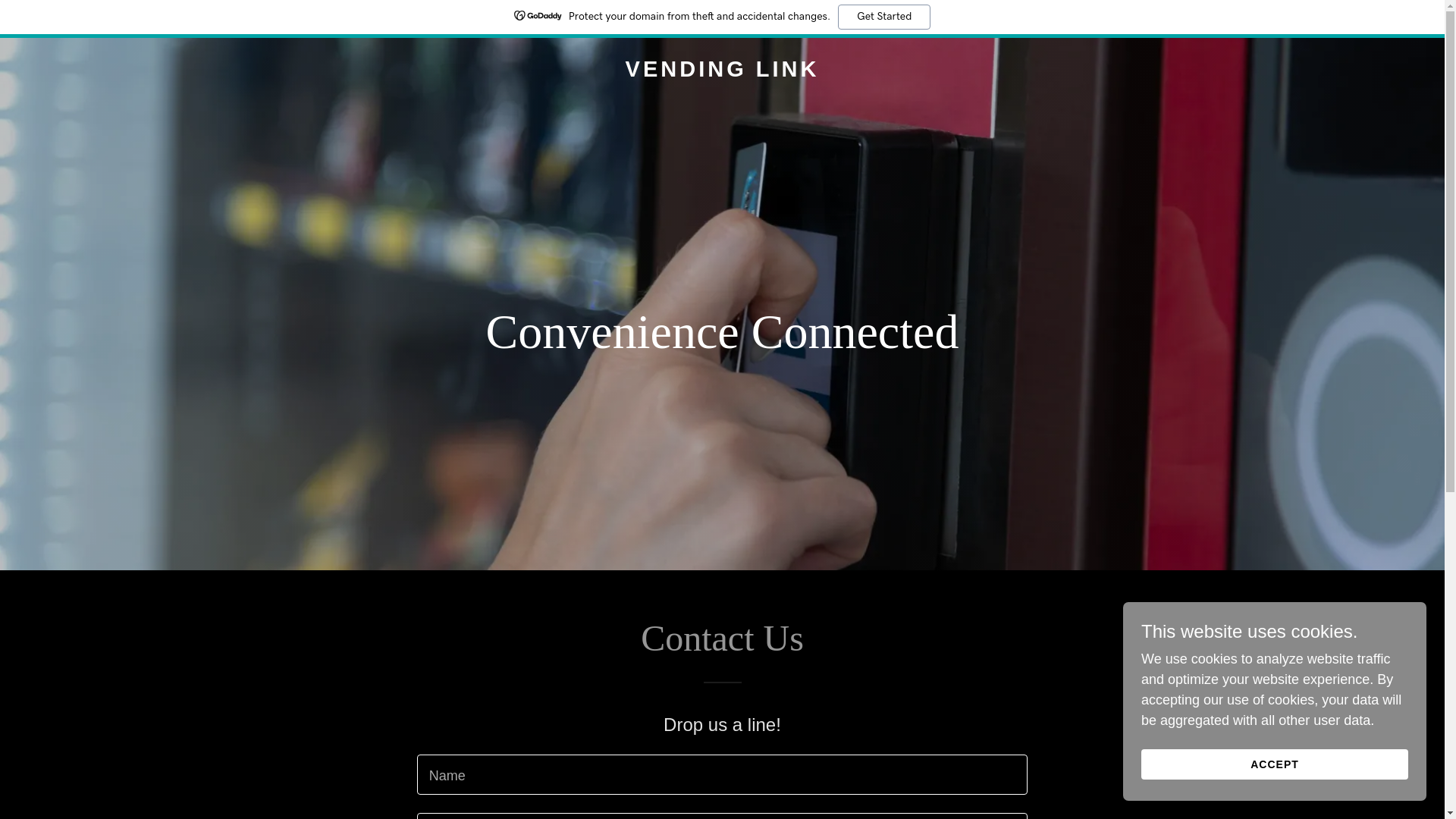 website screenshot of https://yourvendinglink.com/