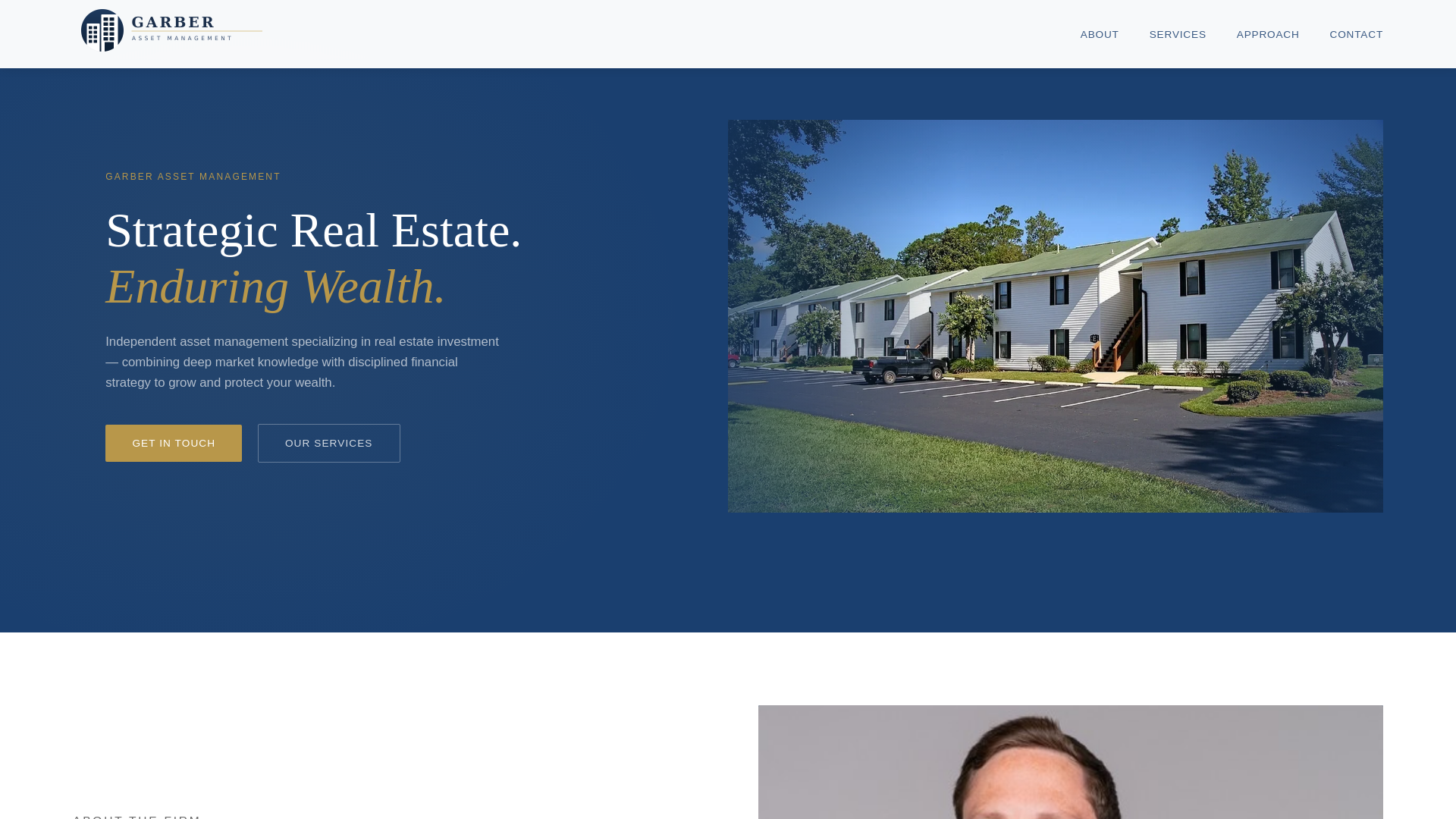 website screenshot of https://garberassetmanagement.com