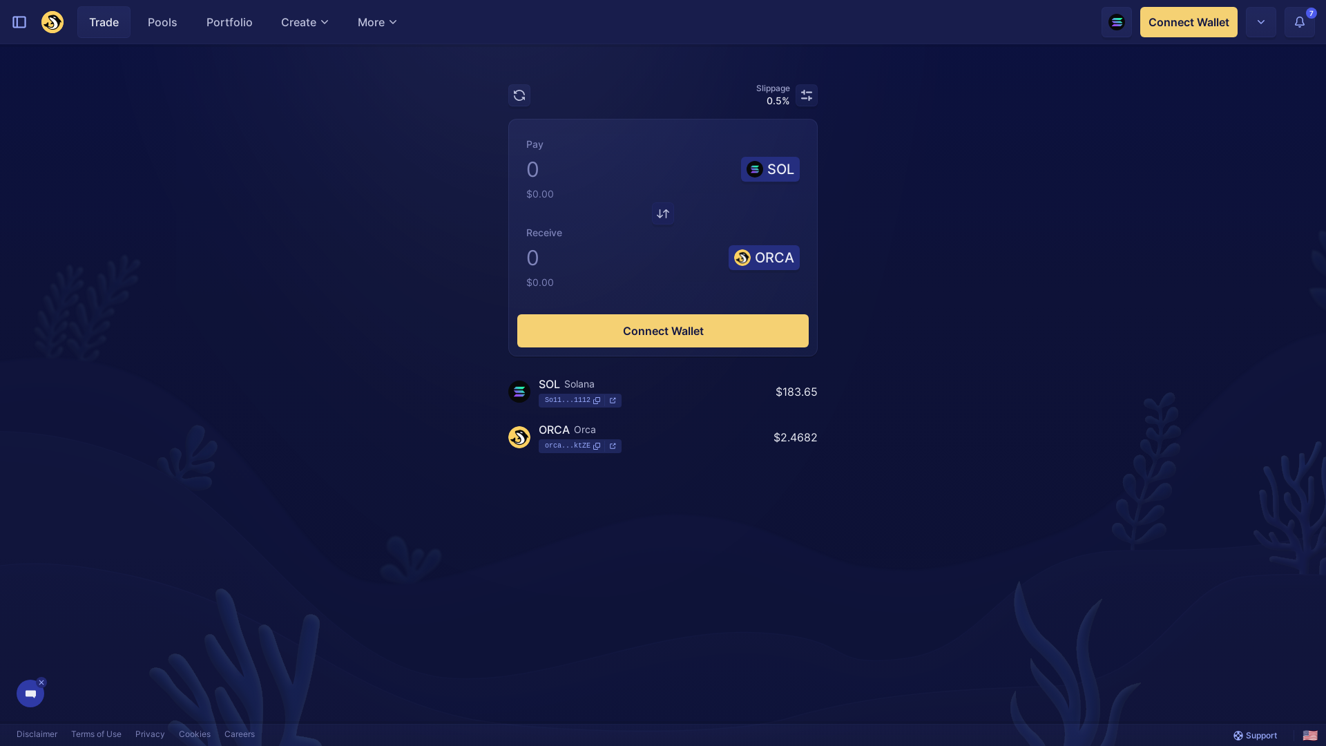 website screenshot of https://xn--orc-solana-zqd.com/