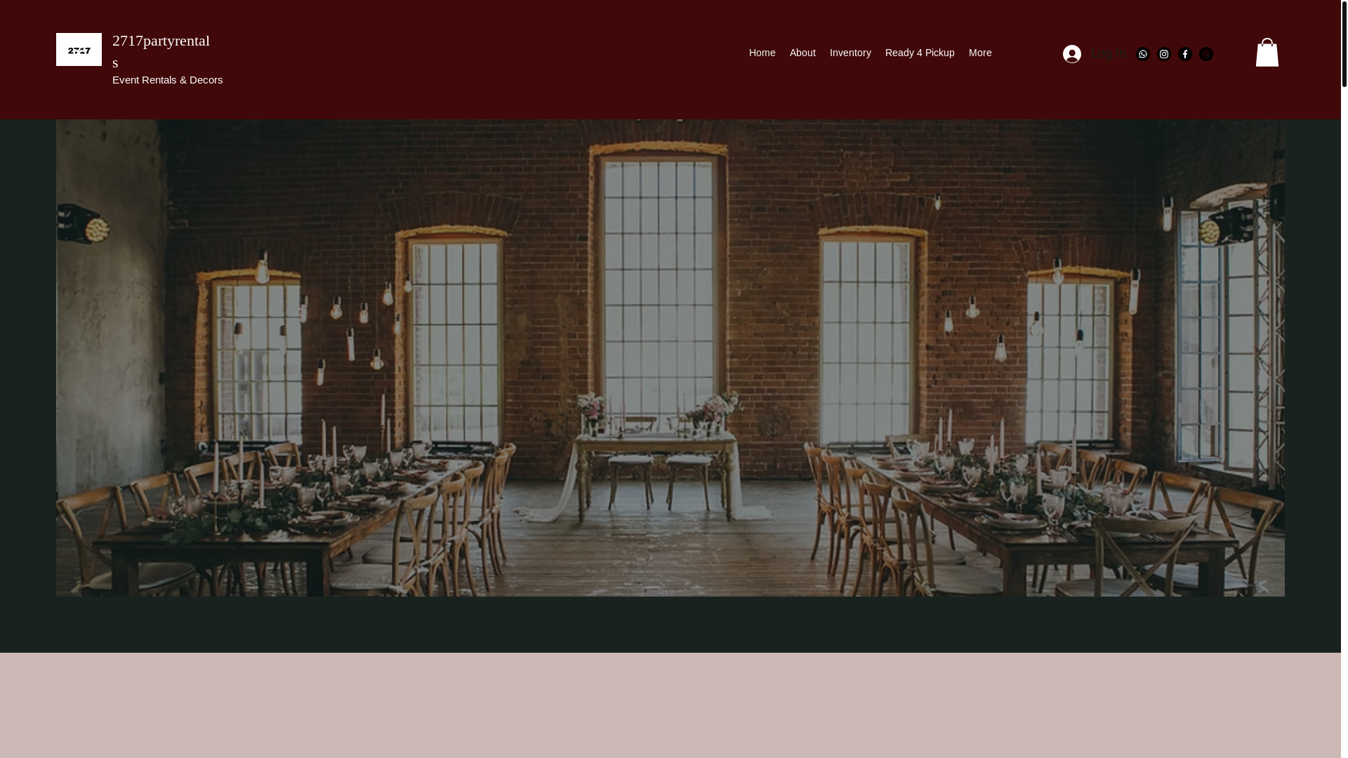 website screenshot of https://eventsby2717.com/