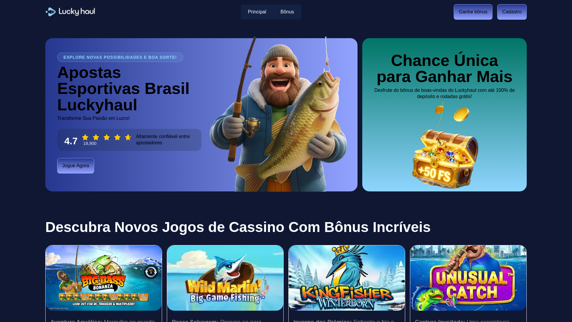 website screenshot of https://luckyhaul-world.pages.dev/