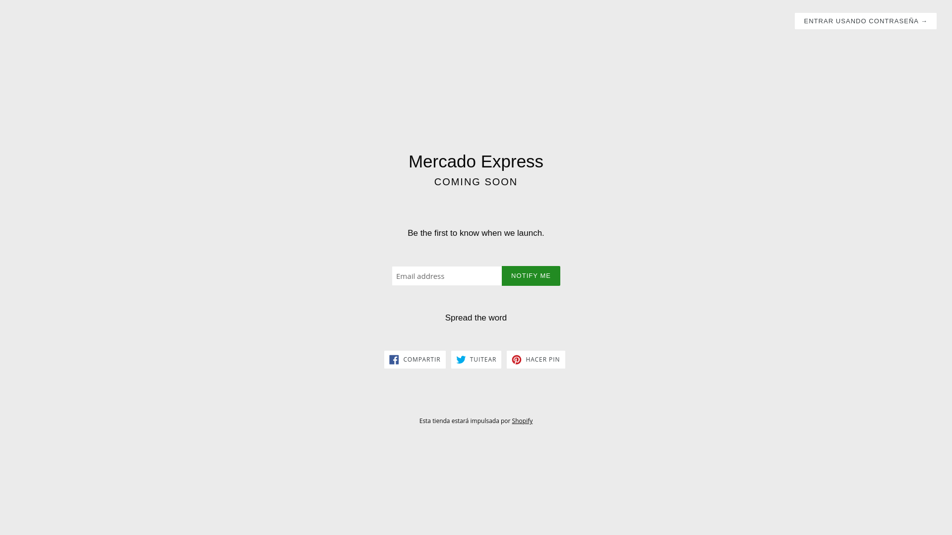 website screenshot of https://elmercadoexpress.online/