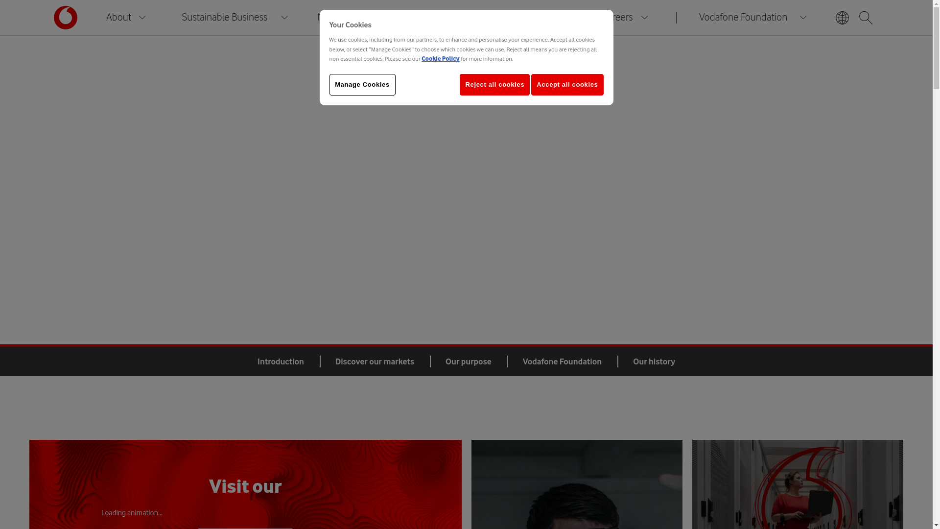 website screenshot of https://www.vodafone.com/