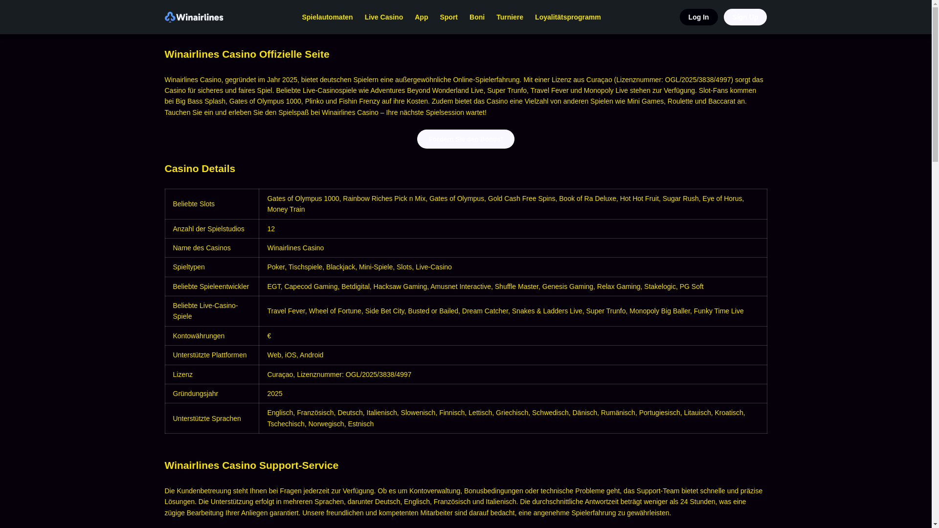 website screenshot of https://winairlinescasino-de.pages.dev/