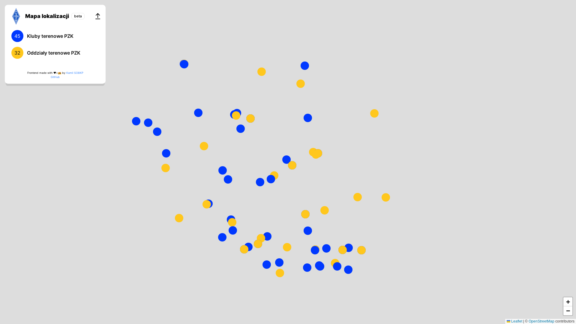 website screenshot of https://pzk-mapa.pages.dev/