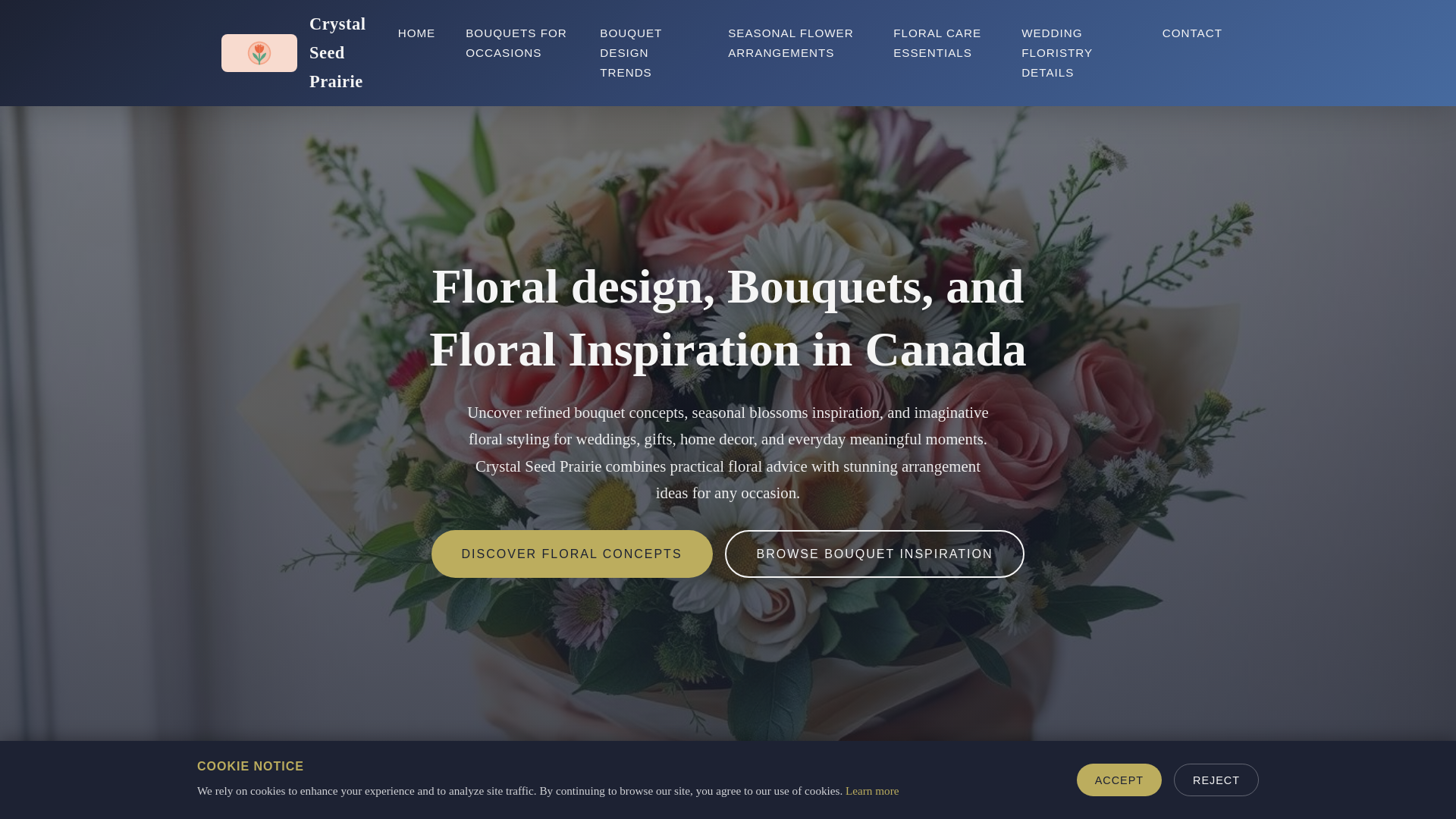 website screenshot of https://crystalseedprairie.digital/
