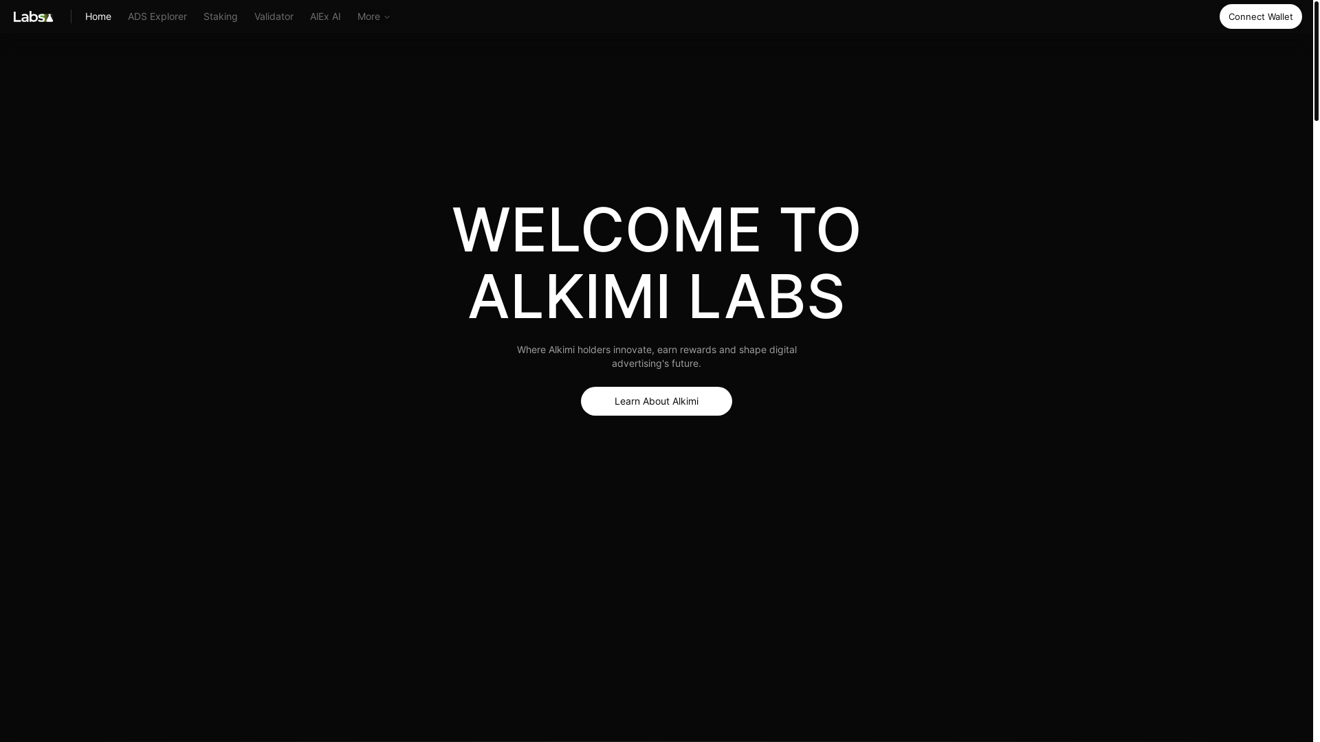 website screenshot of https://labs-alkimi.pages.dev/