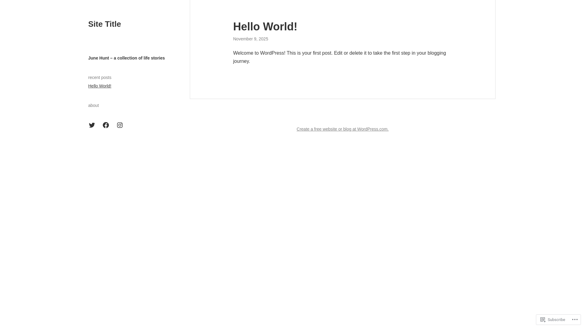 website screenshot of https://junehunt.co.uk/