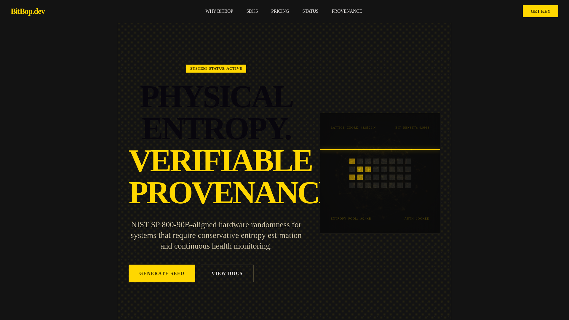 website screenshot of https://bitbop.pages.dev/